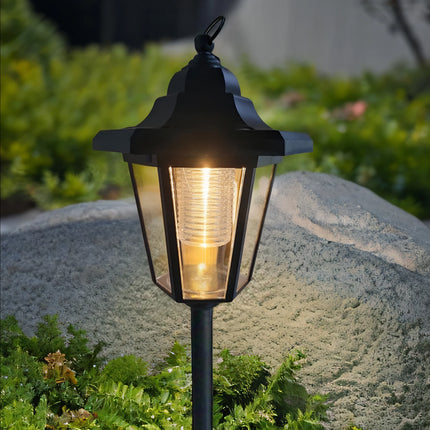 1 PC Solar Lantern Candle Lamp Outdoor Waterproof LED Lights for Garden Decorative Lighting Pathway Lighting