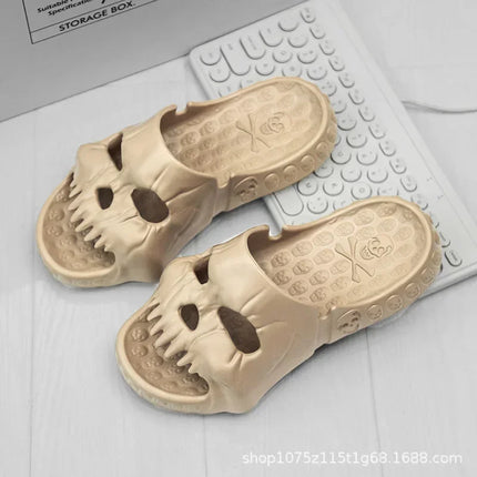 Halloween Platform Skull Platform Slipper Demon Home Cloud Summer Beach Sandal Slides Flip Flops - product view 12
