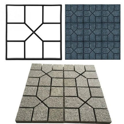Reusable Garden Path Maker Mold DIY Garden Mold Manually Paving Cement Brick Stone Road Concrete Molds Walk Way Cement Molds