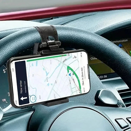 New Universal Car Phone Bracket Car Steering Wheel Car Navigation Rack Telescopic Clip  Mobile Phones Car Phone Holder