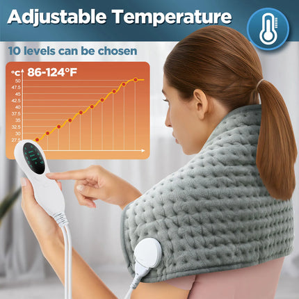 30*60/40*76/50*100cm Electric Heating Pad 10 Heating&3 Timer Winter Blanket Warming for Waist Adbomen Shoulder Menstrual Period