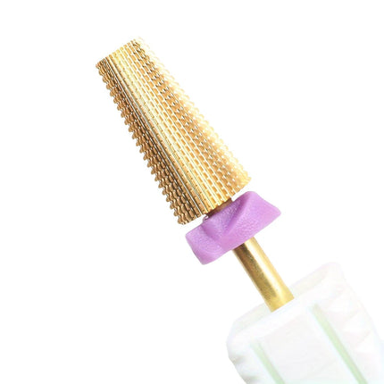 Professional 5 In 1 Golden Tungsten Steel Nail Milling Drill Bits Multi-Functional Carbide With High Hardness Manicure Tool Acce