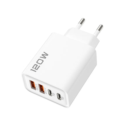 120W Multi Port USB USB-C Quick Fast Charger PD QC3.0 Wall Power Adapter EU US UK Plug For iPhone 17 16 15 14 - product image
