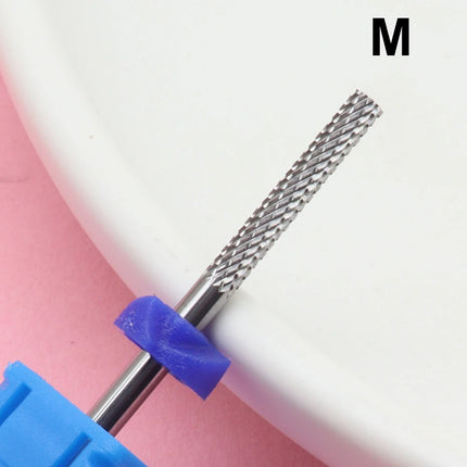 1Pcs Safety Nail Drill Bits,3/32" Tungsten Carbide Cuticle Drill Bits,Two Way Rotate For Nail Bed File Dead Skin Nail Prepare Cl