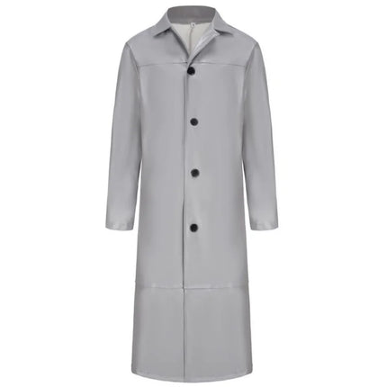 Hot Selling in Stock Men's Extended Trench Coat Men's Fashion ExtendedPULeather Slim Fit Fashion Leather Coat