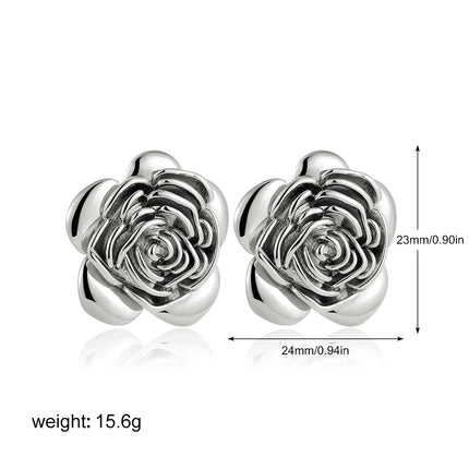 Trendy Stainless Steel Multilayer Circle Twist Knot Earrings for Women Texture Mixed Color Gold Plated Statement Earring Bijoux