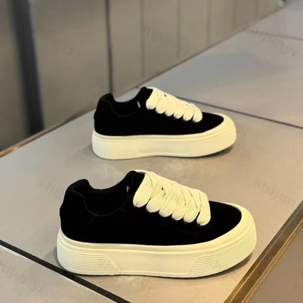 Men Casual Sports Shoes Spring Autumn Comfortable Anti Slip Outdoor Running Shoe Fashion Lace Up Platform Retro Vulcanized Shoes