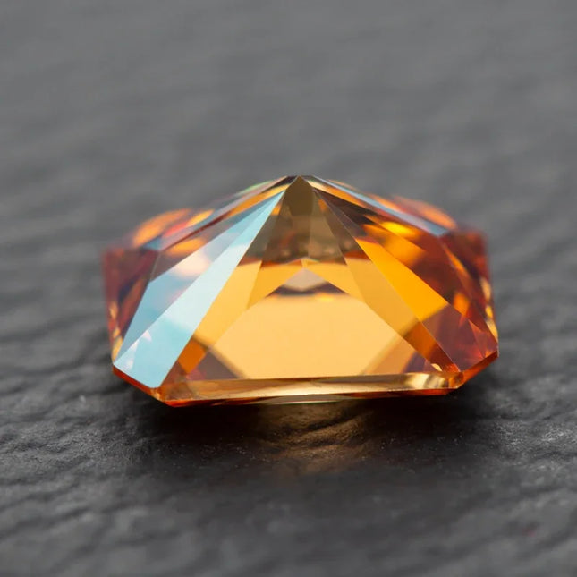 Moissanite Radiant Cut Orange Color Gemstone for Jewel Making DIY Ring Necklace Earrings Main Materials - product image 2