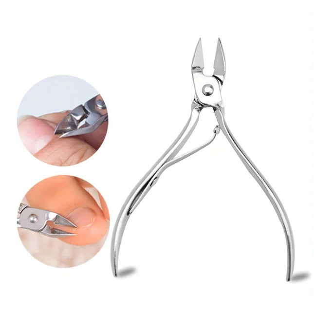 Robuste Nagelhautzange aus Edelstahl für Maniküre und Pediküre Nagelhautschere Trimmer Entferner für abgestorbene Haut Edelstahl