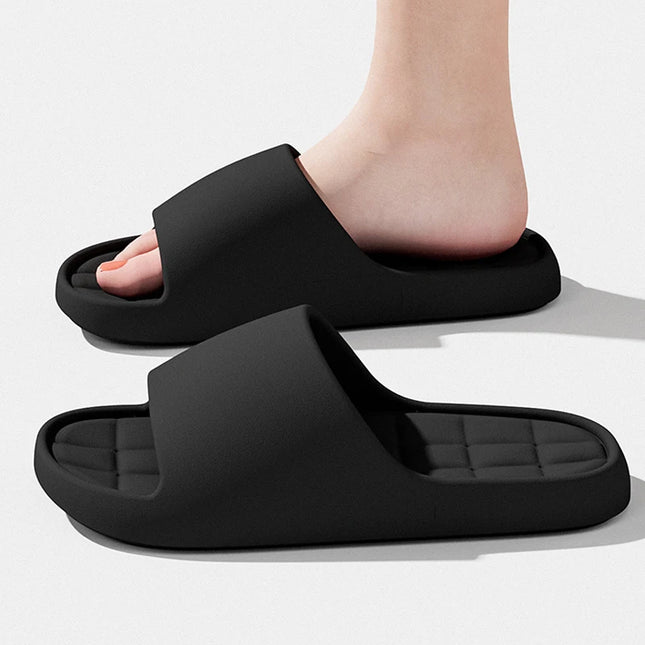 Man Fashion Slippers Solid Beach Sandals Summer Non Slip Lightweight Soft Unisex Slides Women - view 2