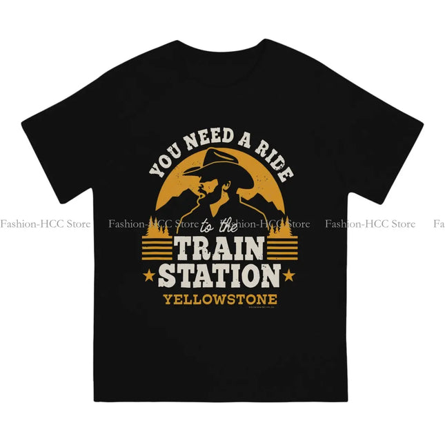Necesitas un aventón a la estación de tren Camiseta especial Yellowstone Dutton Ranch Serie de TV Camiseta casual Camiseta de verano para hombres y mujeres