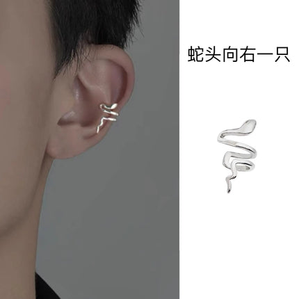 1 PC Korean Punk Stainless Steel No Pierced Pop Ear Clip Earrings for Men Women Trend Jewelry Party Gift