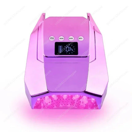 For Salons Home Use 98W Rechargeable LED UV Cordless Battery Professional Light With 4 Timers Fast Curing Nail Lamp