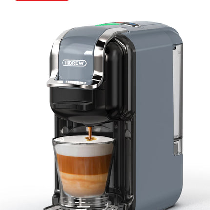 HiBREW Multiple Capsule Coffee Machine, Hot/Cold Dolce Gusto Milk Nespresso Capsule ESE Pod Ground Coffee Cafeteria 20Bar 5 in 1