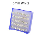 6mm White CZ