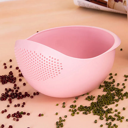 1/3pcs- Colander Rice Bowl Drain Basket Fruit Bowl Washing Drain Basket With Handle Washing Basket Home Kitchen - product ima