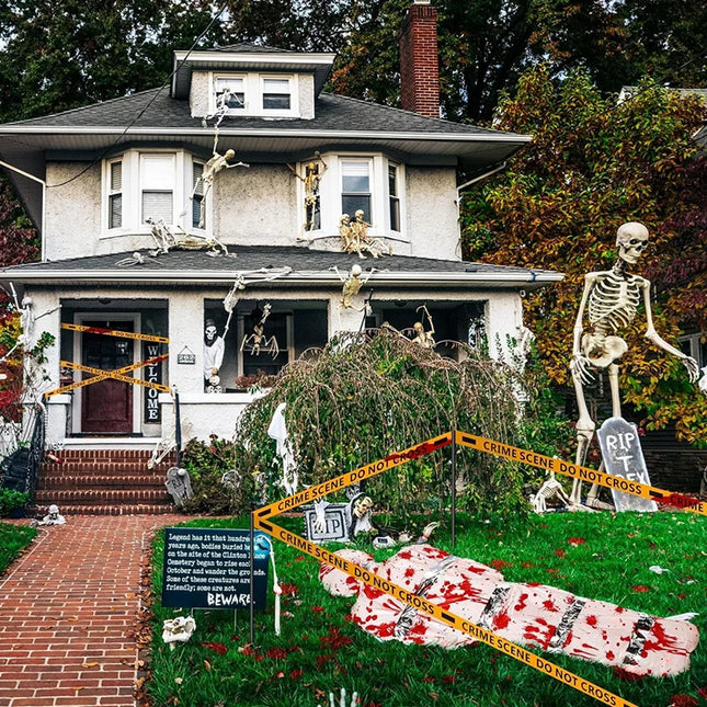 Halloween Horror Simulation Fake Dead Body Prop Inflatable Body Indoor Outdoor Yard Garden Haunted House DIY Decor Supplies