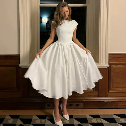 Elegant Socialite Solid Color Sleeveless Long Dresses Simple All-match Backless Temperament A-line Dress Fashion Commuting Style