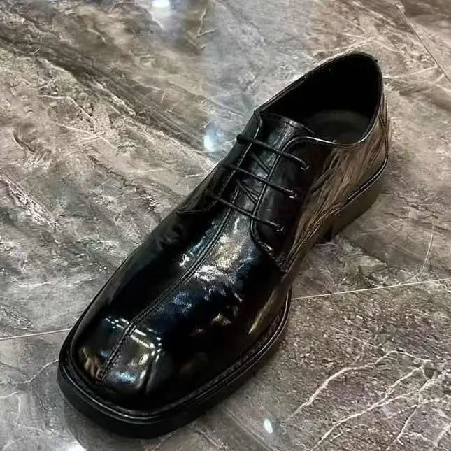 2025 New exquisite light luxury versatile handsome personality high sense cool men's pure leather casual and comfortable shoes
