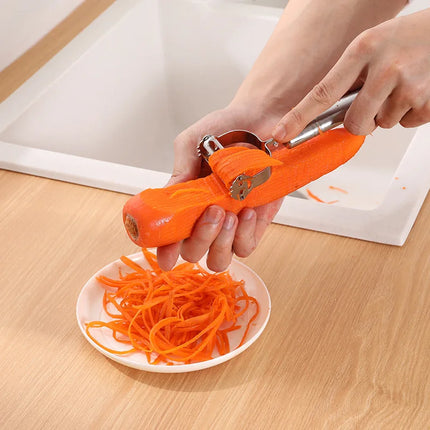 Stainless Steel Potato Cucumber Carrot Grater Julienne Peeler Vegetables Fruit Peeler Vegetable Slicer - product image from B
