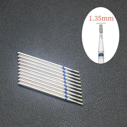 10 Piece Nail Milling Cutter Set Diamond Electric Nail Enhancement Drill Nail Drill Corner Cleaning Drill Burr Accessories Tool