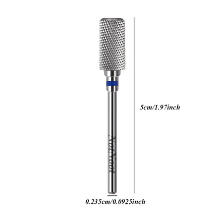 NotNoot Nail Drill Bits 3/32'' - Barrel Carbide Bit (Fine & Medium) for Professional Finish, Gently Remove, Buff & Polish Gel Na