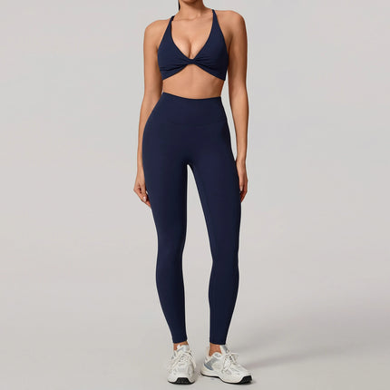 Summer 2PCS Yoga Suit Sports Set Women Quick-Dry Gym Set Women Tracksuit Running Workout Long Sleeve Sports Shirt Yoga Clothing