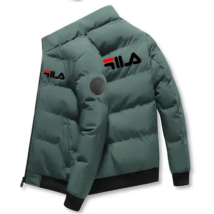 New 2026 Autumn/winter Men's Short Jacket, Fashionable Outdoor Casual Stand-up Collar Zipper Men's Cotton-padded Jacket