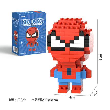 Marvel Spider Man Building Block Deadpool&Venom Iron Man figure Marvel Legends Cartoon Character Model Toys for Children Gifts