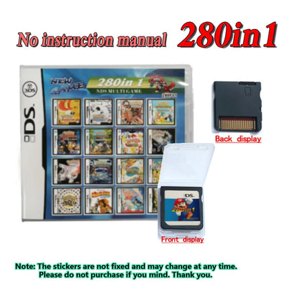 Pokemon 4300 in 1 Compilation Game Cards DS NDS 3DS 3DS NDSL Game Cartridge Card Video Game Handheld Player (R4 card)