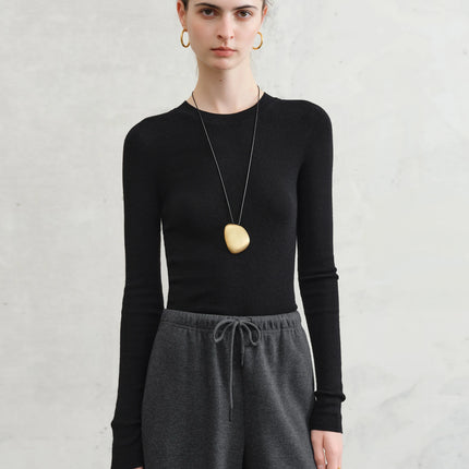Premium Series German Biella Wool Autumn Super Fine Washable Seamless One-Piece Mock Neck Thermal Base Layer