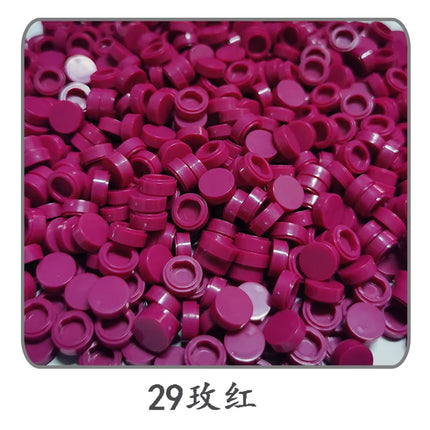 1000pcs/lot Tile 1x1 Round 98138 Special Brick MOC Building Block Small Particle Bricks Parts Compatible with 98138 LOGO Toys