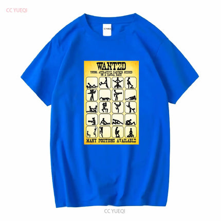 Wanted Kamasutra Position  White Men T Shirt D403 vintage Washed Stylish Slightly graphic fashion Comfortable designer clothes