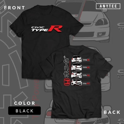Honda Civic Type R Men's T-shirt JDM Japanese Performance Car Print Soft Cotton 2026 Summer Casual Street Style T-shirt