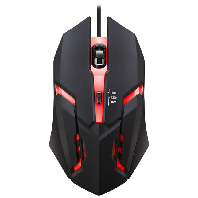 PC ITLY M01 Sports LED Luminous Backlit USB Wired Gaming Mouse for Desktop PC Laptop Office Computer Gaming Mouse - product i