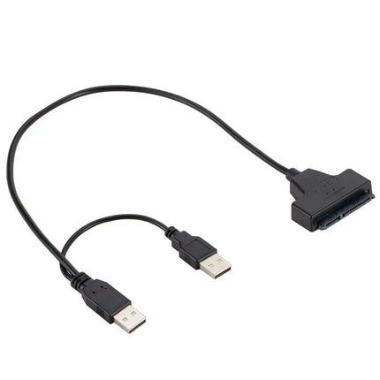 YIGETOHDE Usb To Sata USB 2.0 To 2.5 Inch HDD 7+15Pin SATA Hard Drive Cable Adapter For SATA SSD&HDD Adapter USB2.0 Power Supply