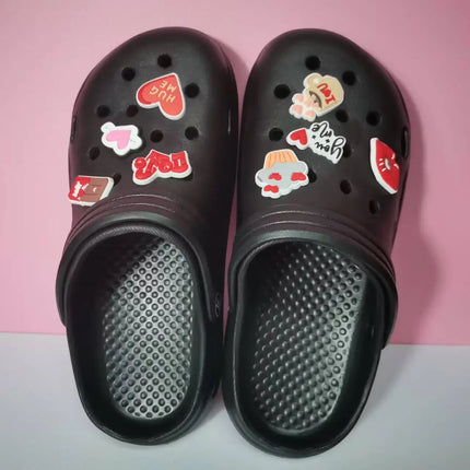 Woman Slippers With Halloween Charms Sandals Women Flip Flops Designer Shoes White Black Clogs Beach Comfortable Platform Mules