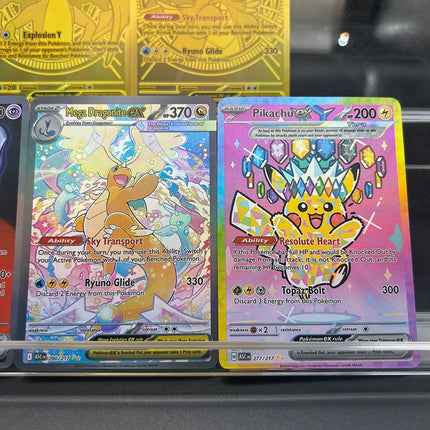 Team Rocket's Mewtwo Ex 281/217 SIR DIY Proxy Anime PTCG Collection Card TCG Ascended Heroes Mega Charizard Completionist Gift