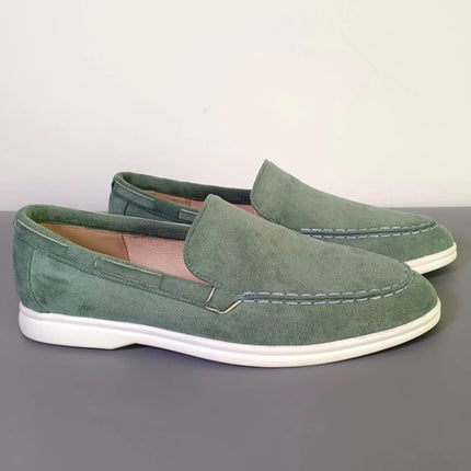 Luxury Mens Suede Leather Loafers 2026 Classic Brand Breathable Slip-On Casual Driving Shoes Moccasins for Men