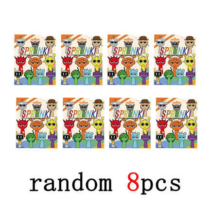 Hot 24pcs/Set Mini Sprunki Blind Box Action Figure Toy Cartoon Movie Sprunki Wenda Model Doll Figurines Kids Gift