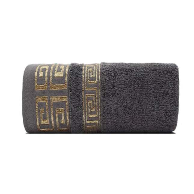 1/4/6PCS 100% Cotton Green Towels Set 34x74cm 70x140cm Embroidered Hotel Bath Towels For Adult Quick-Dry - product image 9