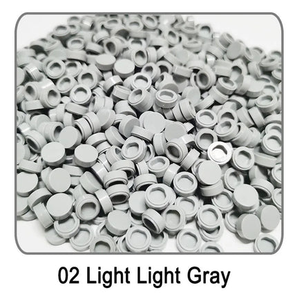 1000pcs/lot Tile 1x1 Round 98138 Special Brick MOC Building Block Small Particle Bricks Parts Compatible with 98138 LOGO Toys