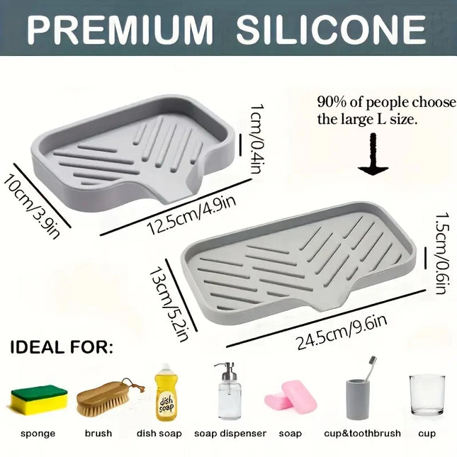 Silicone Kitchen Sink Drain Tray