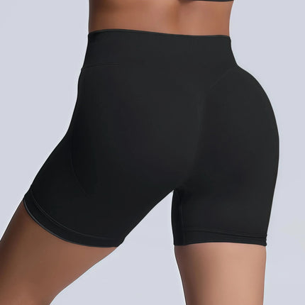 HISTELLO Gym Shorts 4.5" Women Fitness Sports Biker Shorts Low Waist Running Pants Workout Scrunch Butt Yoga Seamless Leggings