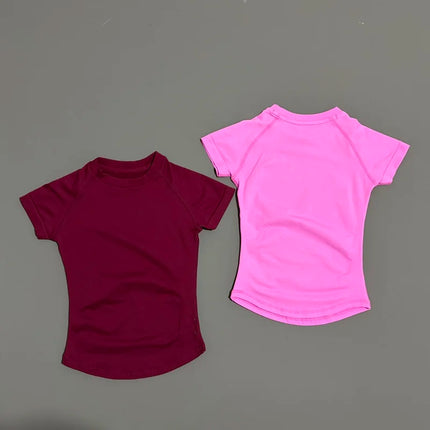 HISTELLO Impact Short Sleeve Yoga Tops Seamless Women Slim Fit High Stretch Gym Fitness Running Workout Sports T Shirt