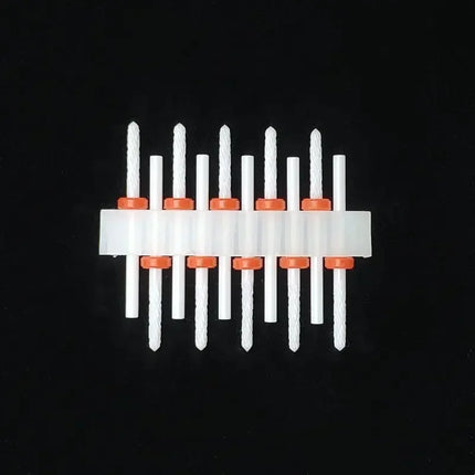 10 Ceramic Drill Bits, Milling Cutters, Rotating Nail Polish Grinding Machine Accessories, Overflow Removal Tool Accessories