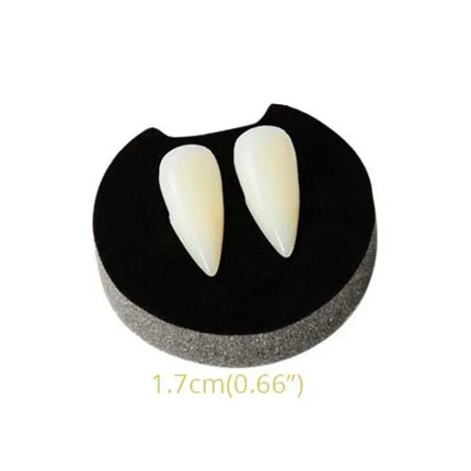 1-4Pcs Halloween Vampire Dentures Prop Halloween party Costume DIY Cosplay Props Decoration False Teeth With Dental Gum