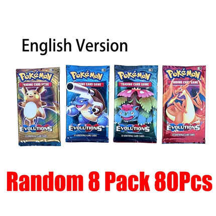 360pcs Pokemon Cards Evolutions Battle Style Booster Box Trading Card Game TCG Children Collectible Pokemon Cards Toy