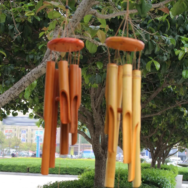75cm bamboo wind chime and wind chime crafts are suitable for outdoor garden, terrace, home decoration - product image 2