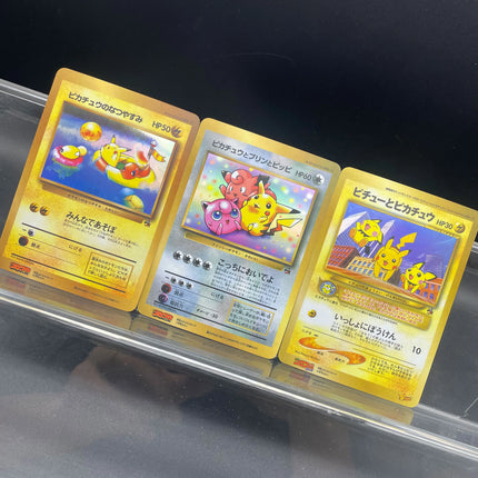3pcs/set DIY Pichu Anime PTCG Self-made Card Late 1990s - Early 2000s Vintage Promo Magazine Exclusive Series Collecting Card